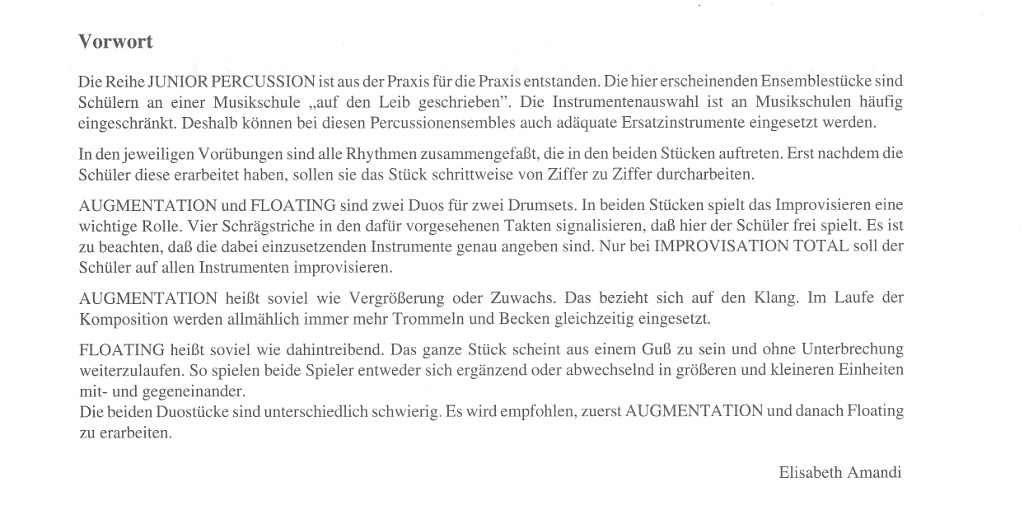 Kompositionen Augmentation