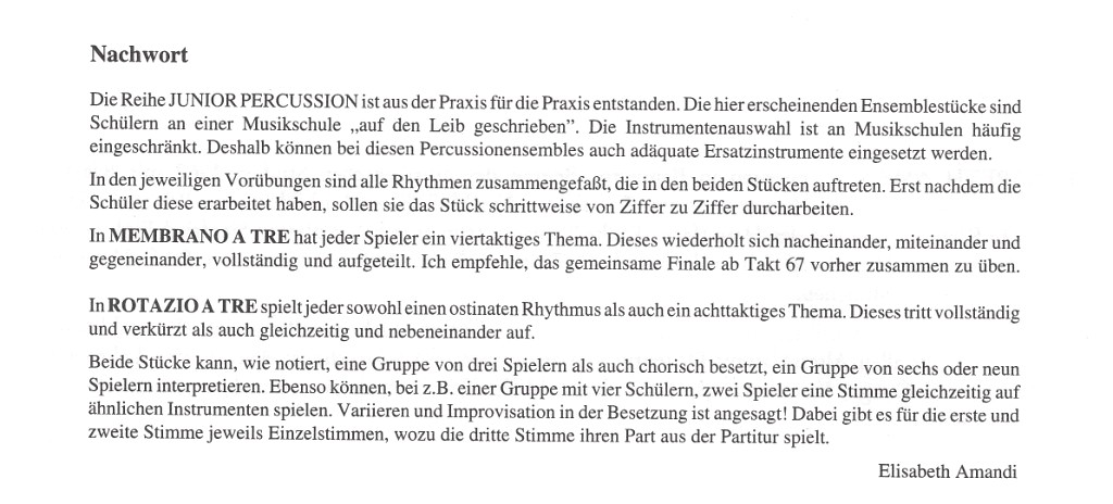 Kompositionen Membrano